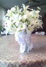 Easter Lily Bouquet Silk