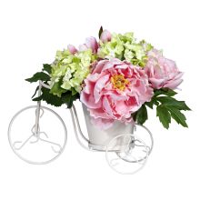 Tricycle Artificial Plant Holder  Silk Flower Arrangement